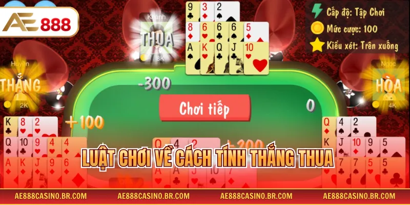 Mậu Binh Online AE888 - Chinh Phục Game Bài Với Chiến Thuật Hay 3 Luật chơi về cách tính thắng thua