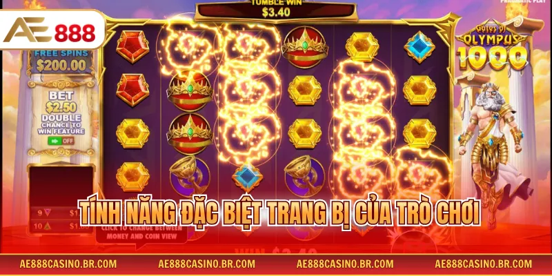 Game Nổ Hũ Thần Thoại Hy Lạp AE888 Săn Thưởng Dễ Dàng Mỗi Ngày 3 Tính năng đặc biệt trang bị của trò chơi